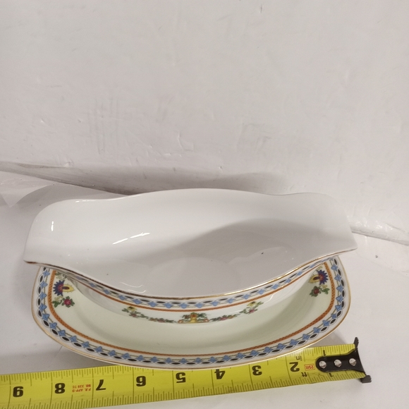 Rare Vintage TK Thuny Oval Gravy Serving Dish Czechoslovakia Porcelain - Picture 4 of 6